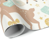 kerstrendierillustratie cadeaupapier (Rol Hoek)