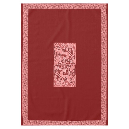 Kerstrendierkant 60" x 84" tafelkleed (Voorkant)