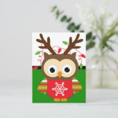 Kerstrendierlat Feestdagenkaart (Staand voorkant)
