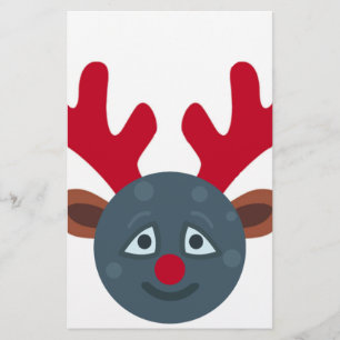 kerstrendiermaan emoji briefpapier