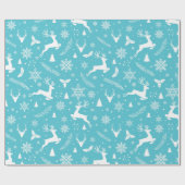 Kerstrendierpatroon Cadeaupapier (Vlak)
