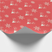 Kerstrendierpatroon Cadeaupapier (Hoek)