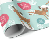 Kerstrendierpatroon Cadeaupapier (Rol Hoek)