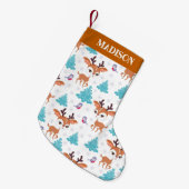 kerstrendierpatroon kleine kerstsok (Voorkant (Hangend))