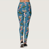 Kerstrendierpatroon Leggings (Achterkant)