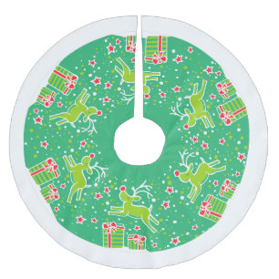 kerstrendierprankelen over geschenke boomrokken kerstboom rok