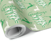 Kerstrendierrendierentuin uit 1940 cadeaupapier (Rol Hoek)