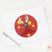 Kerstrendierster Rudolph Sticker (Envelop)