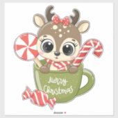 Kerstrendierster Sticker (Vel)