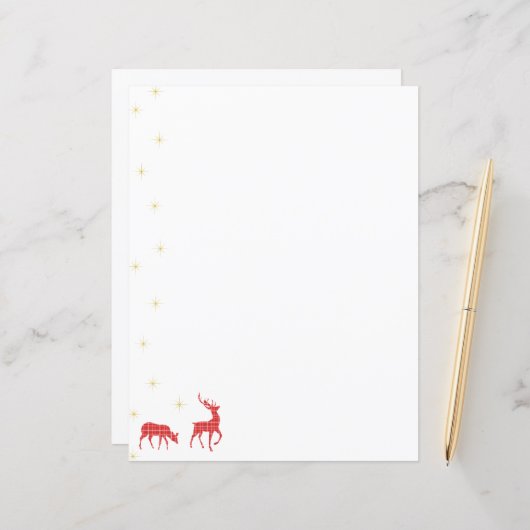 kerstrenrendierpatroon rode kever (Voorkant / Achterkant in situ)