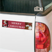 kerstrenrendierster bumpersticker (Op Truck)