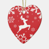 kerstrenrendierster keramisch ornament (Links)