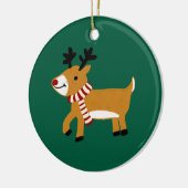 kerstrenrendierster keramisch ornament (Links)