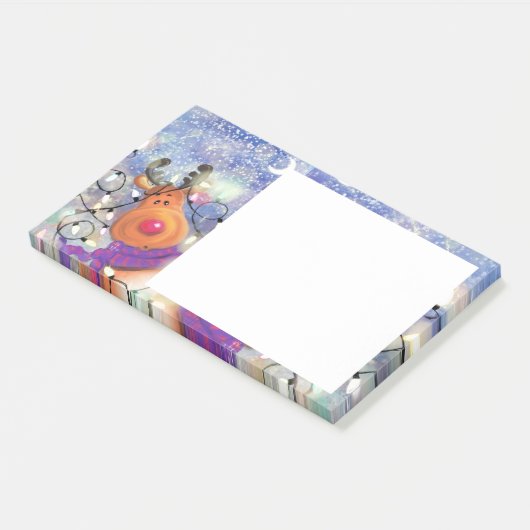 kerstrenrendierster post-it® notes (Schuin)