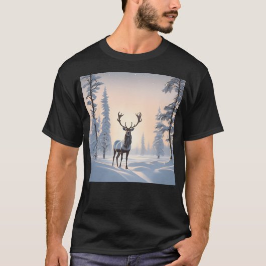 kerstrenrendierster t-shirt (Voorkant)
