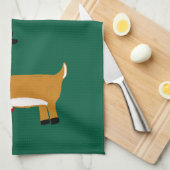 kerstrenrendierster theedoek (Quarter Fold)