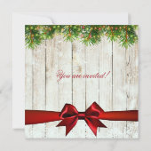 Kerstrepetitie Diner Boom, Lichten & Lint Kaart (Achterkant)