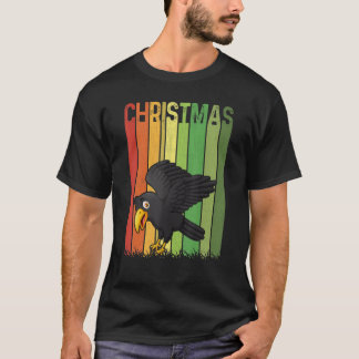 Kerstreprol Raven Cute Group Matching Xmas Hol T-shirt