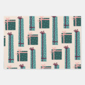 kerstresten van het Boho Pattern-cadeautje Inpakpapier Vel (Voorkant 2)