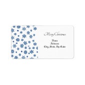 Kerstretourzending/-verzendadres label (Voorkant)