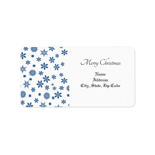 Kerstretourzending/-verzendadres label (Voorkant)