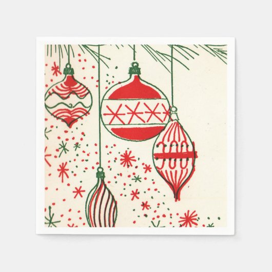 kerstretro-feestlui servet (Voorkant)