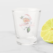 kerstretro Klassiek stijlvol Shot Glas (Achterkant)