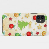 kerstretro-patroon Case-Mate iPhone case (Achterkant (horizontaal))