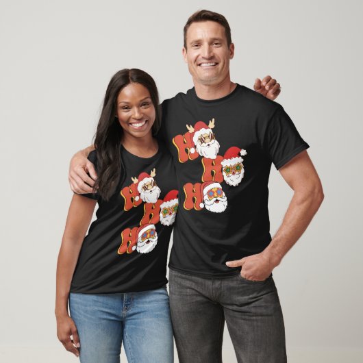 Kerstretro stijl - Ho Ho Ho T-shirt (Unisex)