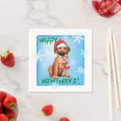 Kerstrhodesian Ridgeback Napkins Servet (Insitu)