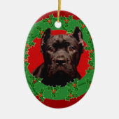 kerstriet Corso Keramisch Ornament (Voorkant)