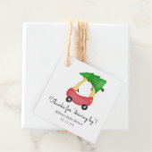 Kerstrit door Baby shower dank u Bedankjes Labels (In situ)