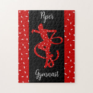 Kerstritmische gymnastiek Rood Snoep Sprinkle Legpuzzel