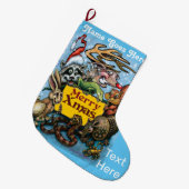 kerstritten grote kerstsok (Voorkant (Hangend))