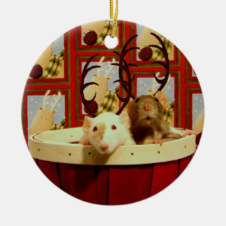kerstritten keramisch ornament