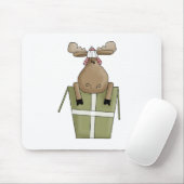 kerstritten ・ Moose & Gift Box Muismat (Met muis)