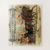 kerstrittrede met Merry Legpuzzel (Verticaal)