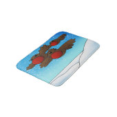 KerstRobin Birds Badmat (Gekanteld)