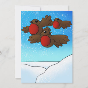 KerstRobin Birds Kaart