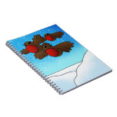 KerstRobin Birds Notitieboek (Rechterzijde)