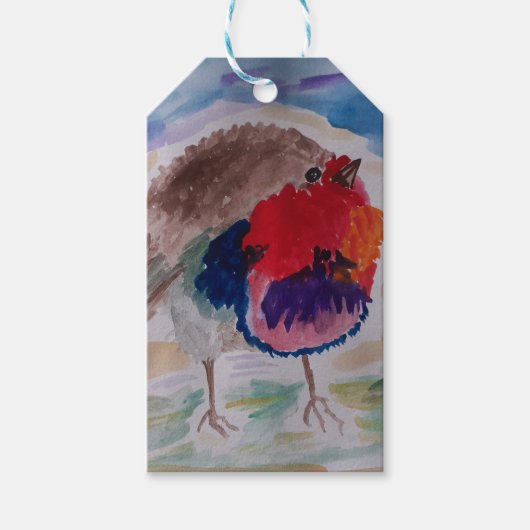 KerstRobin Cadeaulabel (Voorkant)