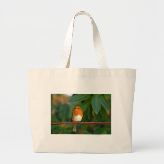 KerstRobin Grote Tote Bag (Voorkant)