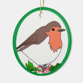 KerstRobin Keramisch Ornament (Links)
