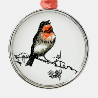 KerstRobin Metalen Ornament