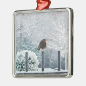 KerstRobin Metalen Ornament (Links)