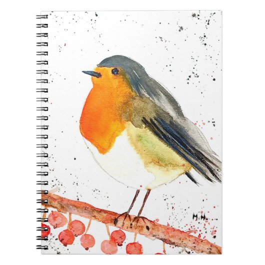 Kerstrobin Notitieboek (Voorkant)