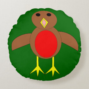 KerstRobin Pillow Rond Kussen
