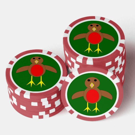 KerstRobin Poker Chips (Opstapeling)