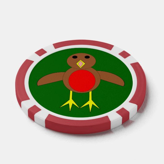 KerstRobin Poker Chips (Enkel)