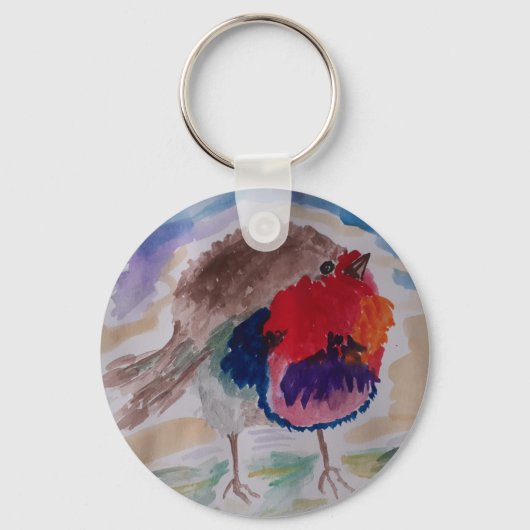 KerstRobin Sleutelhanger (Achterkant)